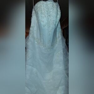 David's Bridal Ivory Wedding Dress